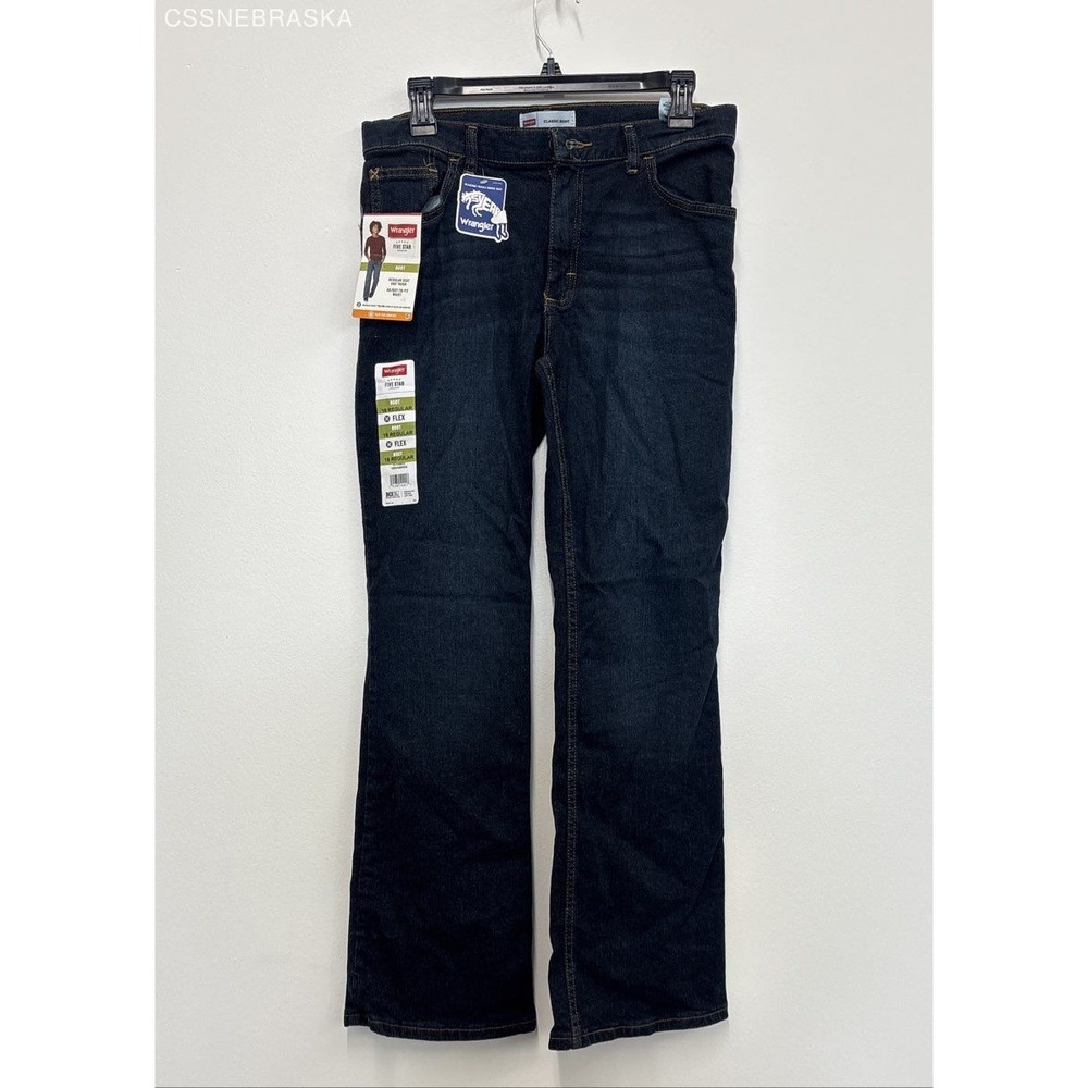 WRANGLER Blue REGULAR FIT BOY'S JEANS SIZE 16 BOOT CLASSIC - Size 16‎